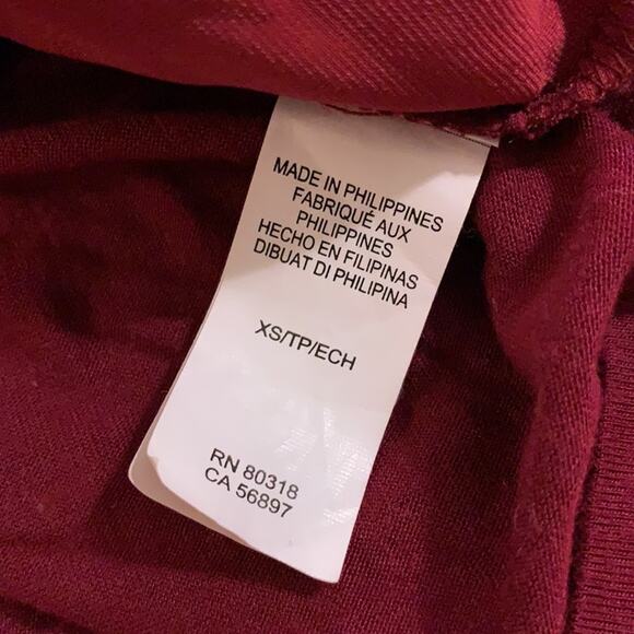 Lucky Brand red velvet top - Picture 6 of 8
